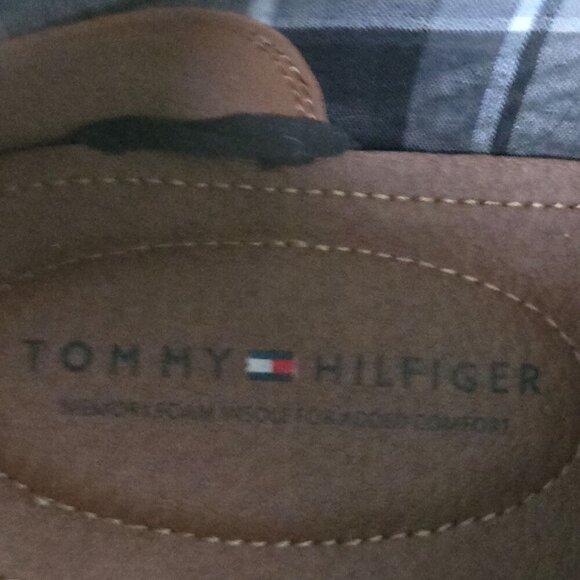 Tommy Hilfiger Gibby Cap Toe Black Leather Chukka Boots Size 11.5/45 - Picture 8 of 10